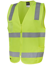 Load image into Gallery viewer, HI VIS (D+N) ZIP SAFETY VEST - Lime or Orange