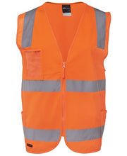 Load image into Gallery viewer, HI VIS (D+N) ZIP SAFETY VEST - Lime or Orange