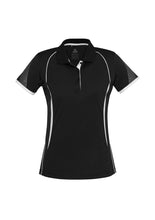 Load image into Gallery viewer, LADIES RAZOR POLO - Black/White