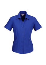 Load image into Gallery viewer, LADIES PLAIN OASIS SHORT SLEEVE STANDARD SHIRT - Various Colours
